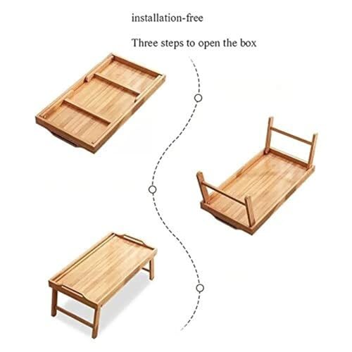 Table basse pliable salon bois compacte et multifonction - 7