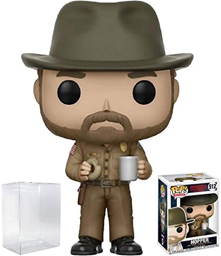 Stranger Things - Chief Hopper avec Donut Funko Pop Figurine en vinyle (livré avec étui de protection compatible Pop Box) Stranger Things - Chief Hopper avec Donut Funko Pop Figurine en vinyle (livré avec étui de protection compatible Pop Box) | Pop Stranger Things | 6 Stranger Things - Chief Hopper avec Donut Funko Pop Figurine en vinyle (livré avec étui de protection compatible Pop Box) | Pop Stranger Things