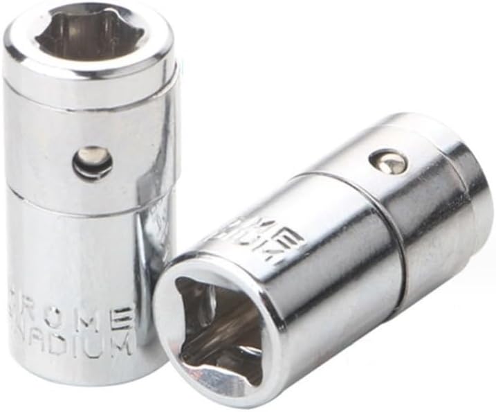 2PCS Square Drive to 1/4 Hex Shank Socket Bits Converter, Socket Bits Adapter Converter Suitable for Various Screwdriver Tools and Power Drills