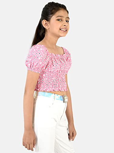 Image of Natilene Girl's Floral Regular Fit Top