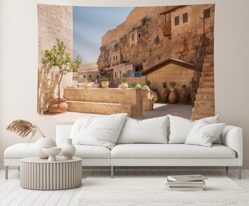 CHNYWORK 7x5ft Retro Jerusalem City Street Backdrop for Photography Vintage Building Monastery Yard Scenery Background for Ancient Background Photo Booth Studio Props - image 4