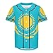 Vnurnrn Kazakhstan Flag Mens Baseball Button Down Jersey Hipster Hip Hop T Shirts