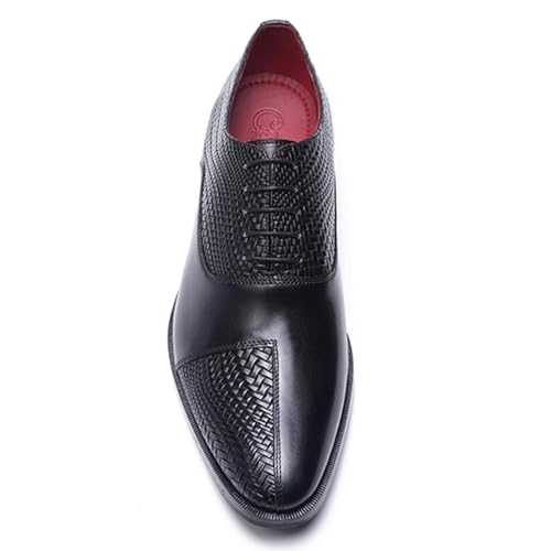 Carlos Santana Arlo Cap-Toe Oxford for Men | Full Grain Calfskin Leather | Slip Resistance | Rubber Outsole | Ortholite Leather Footbed | Full Leather Lining | Waxed Shoe Laces4