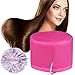 Casco Asciugacapelli da Casa, Cuffia Termica per Capelli, Uniformemente ha Riscaldato il Casco per Capelli, Cuffia Asciugacapelli, la Cura Dei Capelli Di Promuove L'assorbimento Nutriente (Rosa rossa)