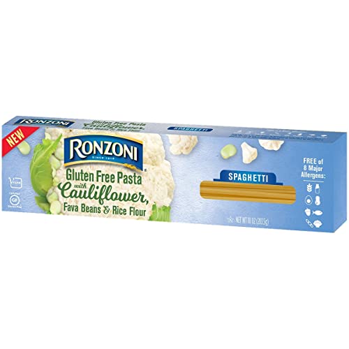 (3) 10 oz boxes RONZONI GLUTEN FREE SPAGHETTI pasta with cauliflower, fava beans & rice flour: Vegan; Kosher; 8 Allergen Free
