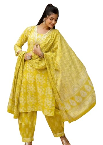 Kurta indien en coton haut de gamme avec broderie lourde chic