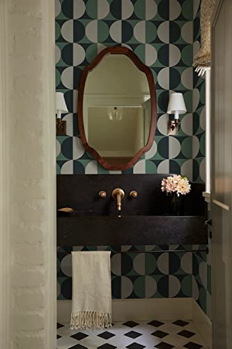 Colamo Luxury 8”X8” Swatch Matte Green Peel & Stick Ambience Wall Backsplash Decorative Tile,Self Stick On Wall Tiles For Vanity,Kitchen Backsplash,Adhesive Faux Ceramic Tiles For Bathroom,Accent Wall #TOP6