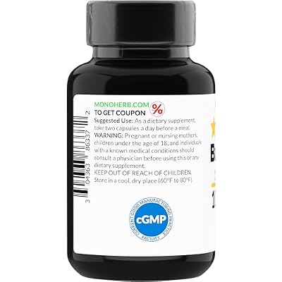 MONOHERB Butterbur Extract 1000 mg - 90 Vegetarian Capsules