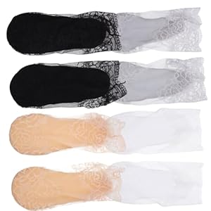 Holibanna 4 Paar Sokken Vrouwen Sok Vrouwen Sok Vrouwen Bootvoeringen Calcetines Para Mujer Meisje Kanten Kousen Netkousen Vrouwen Gemengd