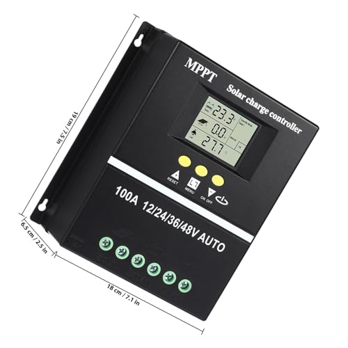 Controlador de carga solar MPPT 100A inteligente con salida alta corriente para paneles solares 2