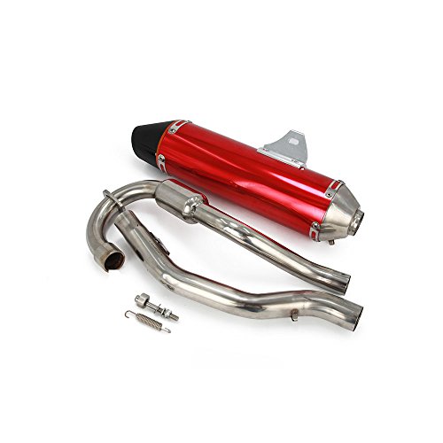 Red Slip-On Full Exhaust Muffler System For Crf230F Crf150F 2003-2013 Motorcycle #TOP1