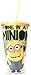 Silver Buffalo DM09087 Universal Despicable Me One-in-a-Minion Cold Cup with Lid and Straw, 16-ounces, Yellow