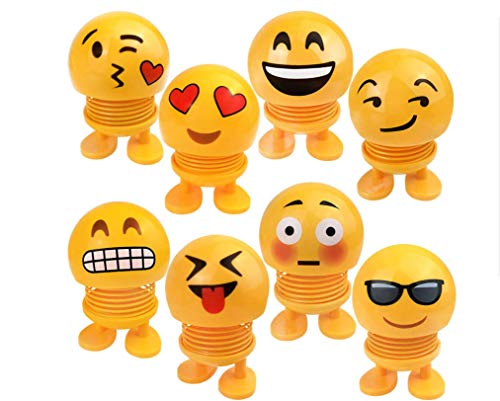 Preisvergleich Produktbild Guter-Handwerker Auto-Smiley-Puppe Kopfschüttelnde Frühlingspuppe als Autodekoration ,TischdekoSpielzeug bei Partyspielen,Das lustige Team leuchten Nicht nur Augen sondern auch Geist! (8 Pieces)