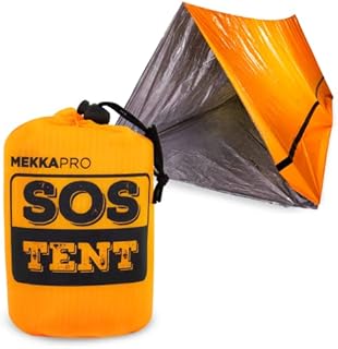 MEKKAPRO Emergency Tent Shelter - Survival Tent - 2 Person, Resistant and Ultra Lightweight Life Tent - Water and Windproof Tube Tent For Camping, Hiking and Outdoor Activities