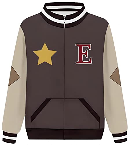 Howenlthy Adult Anime Owl House Cosplay Costume Luz Noceda Jacket Suits Halloween Outfit T-shirt Pants with Hat (Jacket ONLY, Medium)