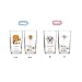 HAEMIL7 Kakao Ryan Apeach Clear Glasses For Alcohol Drinks Set of 2(soju beer glass 소맥잔),Korean Soju Shot Glasses Set Character Soju Beer Glass, Best Gift For Party, Ryan, Apeach