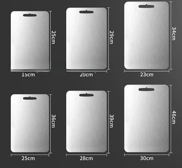 まな板 チタンまな板 カッティングボード 100%純チタン 医療用級 両面使用 キッチン調理板 衛生的 耐久性 29×20cm 調理器具 (39*28cm,A) - 3