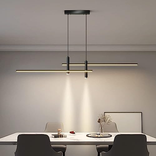 Luminaire de Salle à Manger Suspendu LED 120cm avec Éclairage Cuisine Dimmable