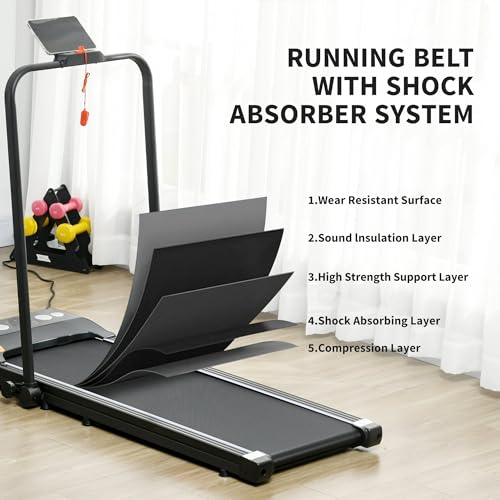 Image of Walking Treadmill with LED Display and Foldable Design for Home Office Use