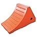 Wheel Chock, Molded Rubber, Orange