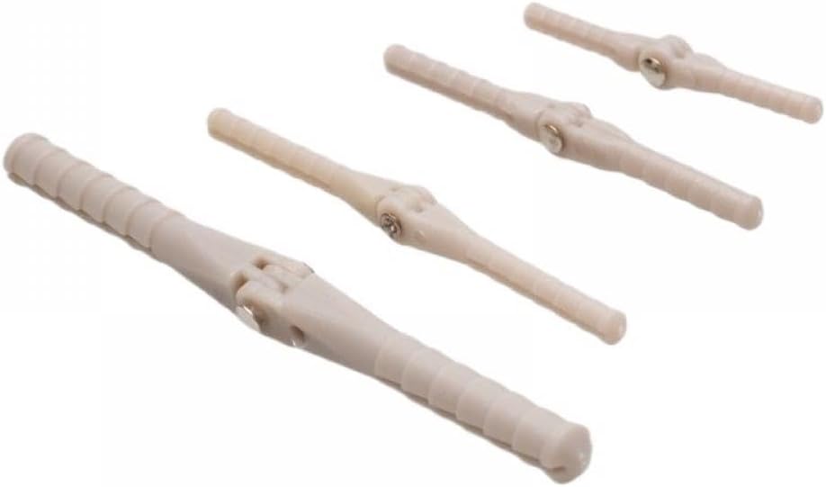 10PCS Plastic Stitch Pivot Round Pin Hinge with 4.5mm 2.5mm 2.0mm Diameter and 67mm 48mm 43mm 33mm Length Compatible with RC Airplane Aircraft(10PCS D4.5 X L67MM)