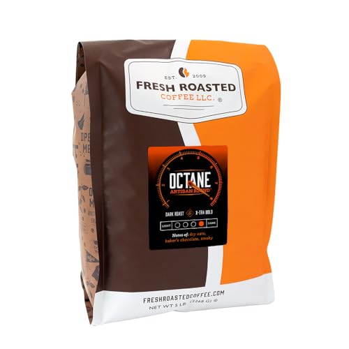 Fresh Roasted Coffee Octane 5 lb Dark Roast Whole Bean