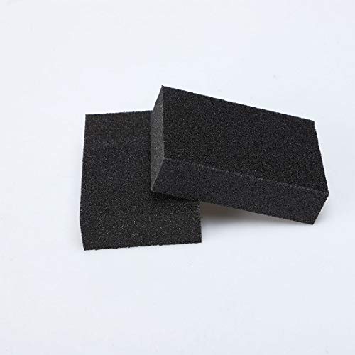 Image of uxcell 10pcs Scouring Pad Non-Scratch Scouring Sponge Scrub Pads 4 inch x 2.8 inch For Scouring Kitchen, Dishwashing, Black