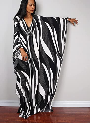 Robe caftan à manches courtes Venasha maillot de bain C-38 - 4