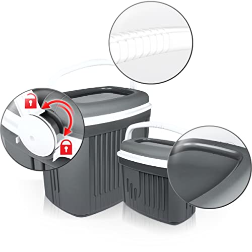 Foto von Kühlbox 2er Set 32L + 8L Isolierbox Kühltasche Camping Thermobox Isoliertasche Grau