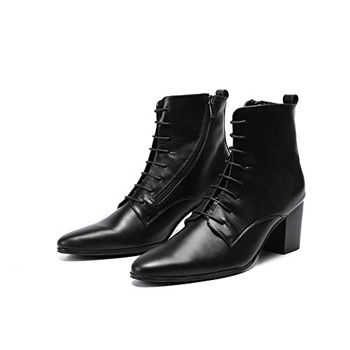NEW Ankle Boots For Men High Top Men Boots Lace up Office For Show Pure Leather4