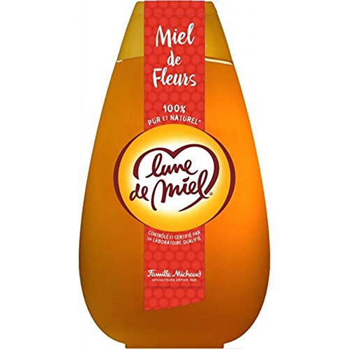 Luna de miel 100% pura y natural miel de flores Maxi formato 1 kg (lote de 4)