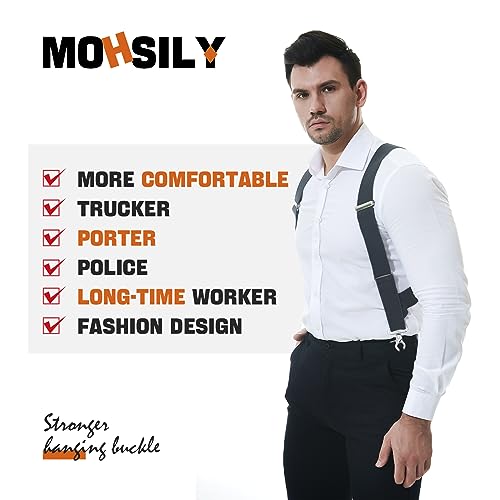 Image of Suspenders for Men Suspenders for Jeans Heavy Duty Big and Tall