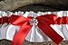 ''HANDMADE''Red and white satin wedding garter with iridescent flower and rhinestone, Red prom and wedding lingerie, Toss or keepsake garter