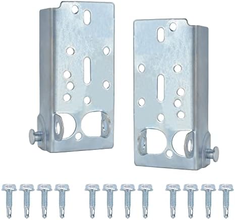 scottchen PRO Garage Door Bottom Lifting Brackets for 7/16in Stem Roller Left and Right with Bolts - 1Pair