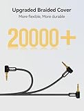 VIOY Aux Cord 6M+6M, 3.5 mm Audio Cable Right Angle- Male to Male Headphone Auxiliary Stereo Jack Cable 90 Degree for Car Compatible with Headphone, Car Stereo, Speaker, Echo & More - Image 7