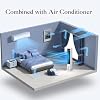 2-In-1 Evaporative Air Cooler Portable Windowless Air Conditioner Fan with Remote Control, Air Cooling Fan with 4 Ice Packs, 12H Timer, 50 Oscillation, 3 Speed Tower Fan for Home, Office