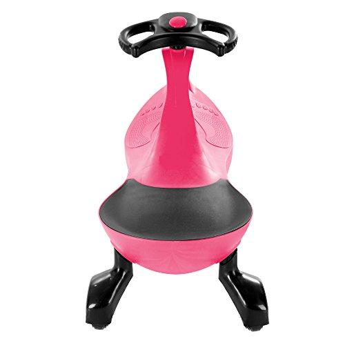 Wiggle Car Ride On Toy ? No Batteries, Gears or Pedals ? Twist, Swivel, Go ? Outdoor Ride Ons for Kids 3 Years and Up by Lil? Rider (Hot Pink) - Thumbnail 4