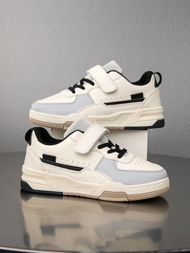 Boys Girls Outdoor Sports Shoes, Board Shoes，Breathable Comfortable with Soft Padded Neck, Fashionable Retro Basketball Sneaker2