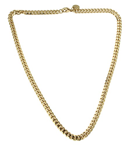 Panzer italien original plaqué or 18 carats, collier long 80 cm pour homme et femme