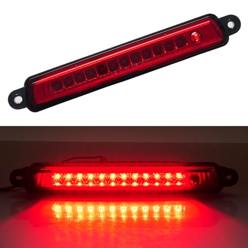 Image of Third 3rd Brake Light LED for 2005-2015 Nissan Armada, High Mount Rear Brake Lights Assembly for 2004-2010 Infiniti QX56, Waterproof Center Cab Lamp Stop Light, Red Lens