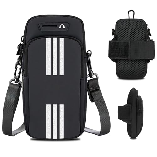 Image of MTROYALDIA Arm Bag Cell Phone Armband Holder for Running Armband Purse Crossbody for Hiking, Jogging,Suit for Mostly Phone Mini Pouch