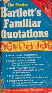 1959 The Shorter Bartlett's Familiar Quotations B091PPH8DJ Book Cover