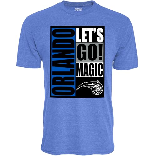 Orlando Magic NBA Officially Licensed Tri-Blend T-Shirt Vintage Arch Team Color, X-Large