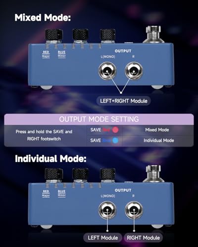 Image of MOOER Harmonizer Guitar Effects Pedal up to 12 Pitches Each Pitch has 11 Harmony Modes Professional Stereo for Electric Guitar and Bass (X2)