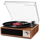 Regevo Tocadiscos de Vinilo, Salida RCA/Aux/USB/Auriculares
