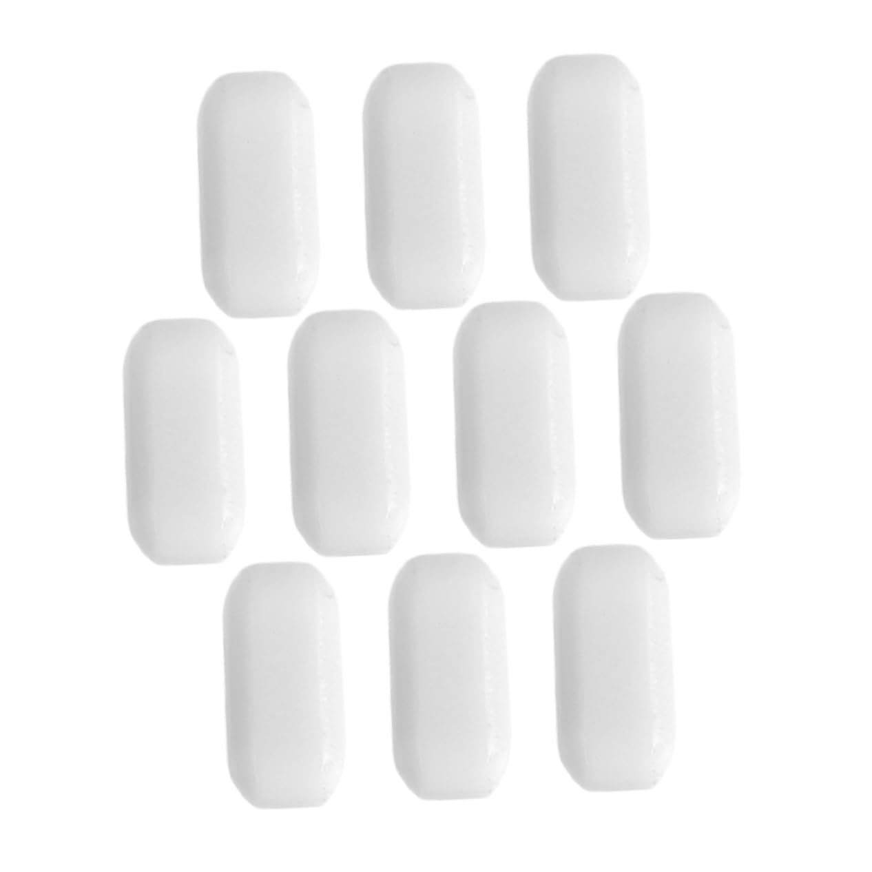 GALPADA 10 Pezzi Barra Magnetica in Ptfe per Laboratorio, Agitatore Magnetico Resistente ad Alte Temperature, Bianco, per Applicazioni in Ambienti di Laboratorio