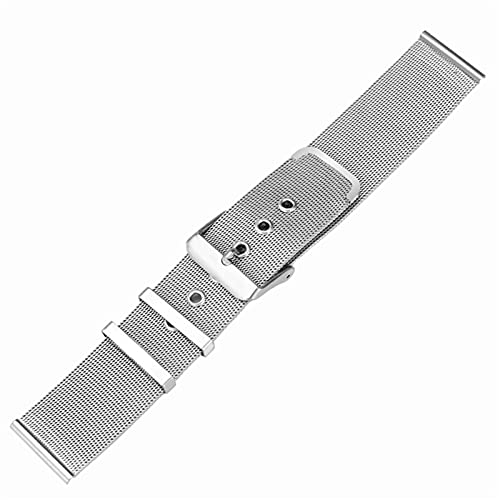 Bracelet en acier inoxydable maille de 18 à 22 mm pour montre connectée et classique - 6
