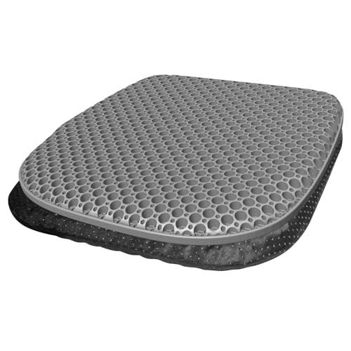 TONINT cuscino gel per sedia (Nero, 40x35x2.5 cm)