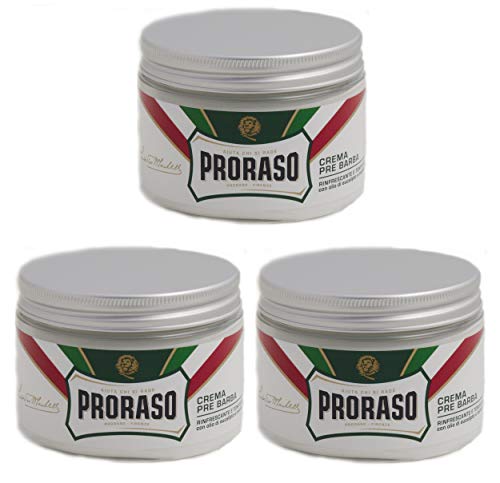 Preisvergleich Produktbild 3er Proraso Pre-Shave Rasiercreme Green 300 ml