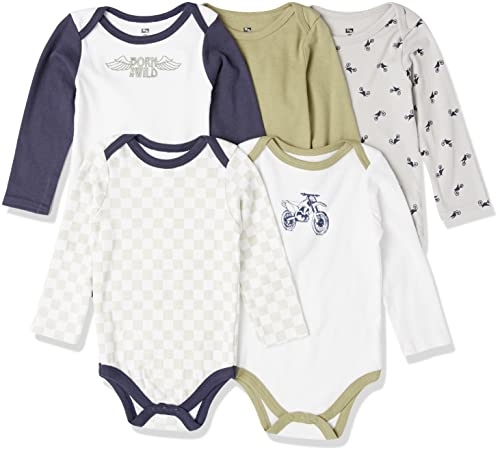 Image of Hudson Baby unisex-baby Cotton Long-sleeve Bodysuits